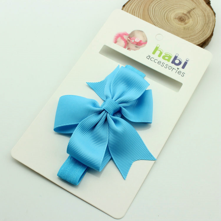 โบว์คาดผมทารก ผ้าคาดผมเด็กอ่อน โบว์เรียบเก๋ คลาสสิค มีหลายสี Mix&Macth ได้ทุกชุด