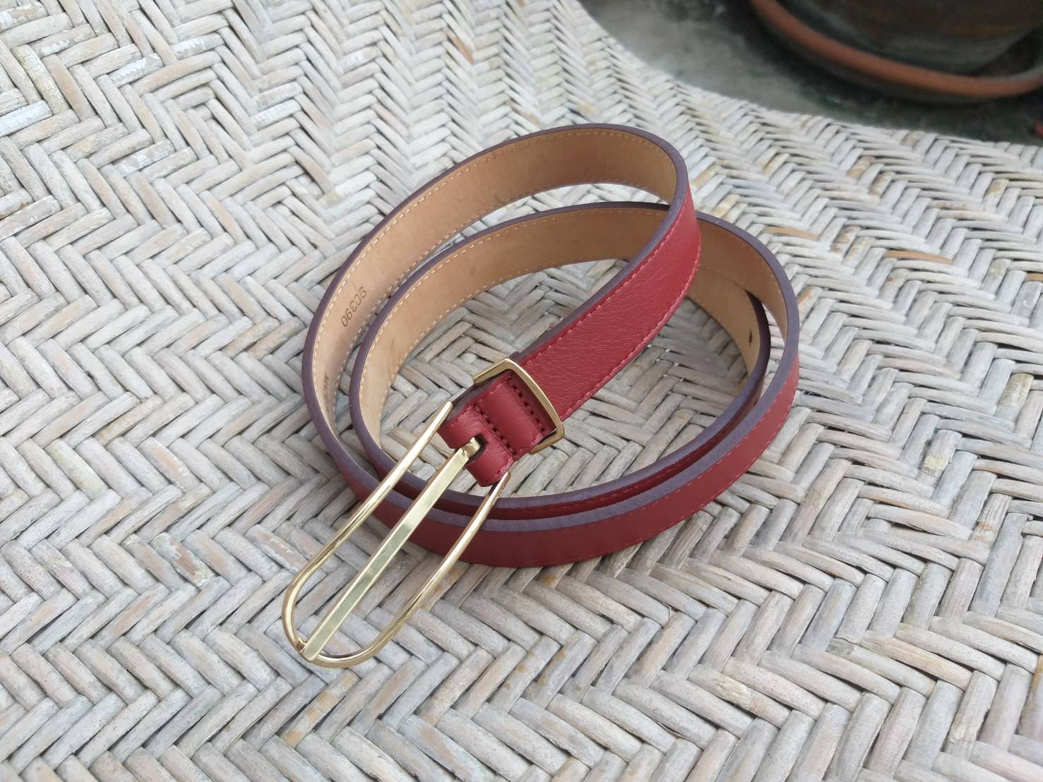 เข็มขัดหนัง MAISON BOINET Made in FRANCE