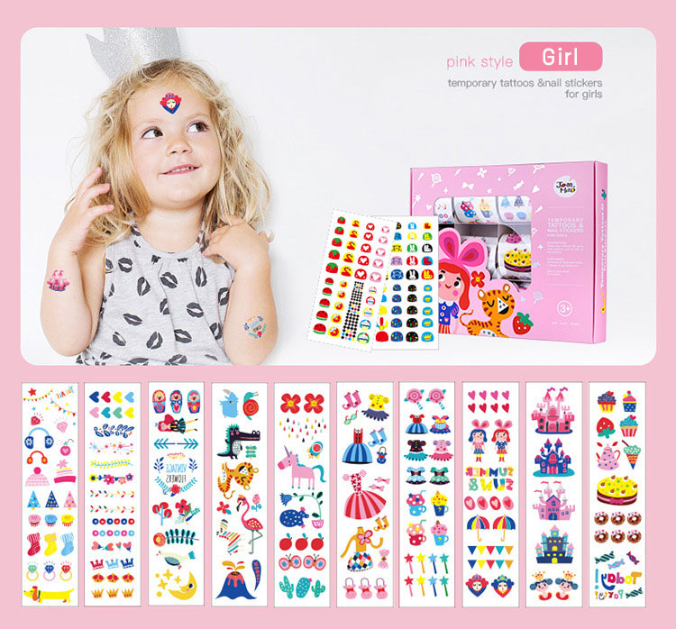 Tattoo รูปลอก ติดผิวหนังและเล็บสำหรับเด็ก Joan Miro – Tattoo and Nail Sticker For Girls/Boys
