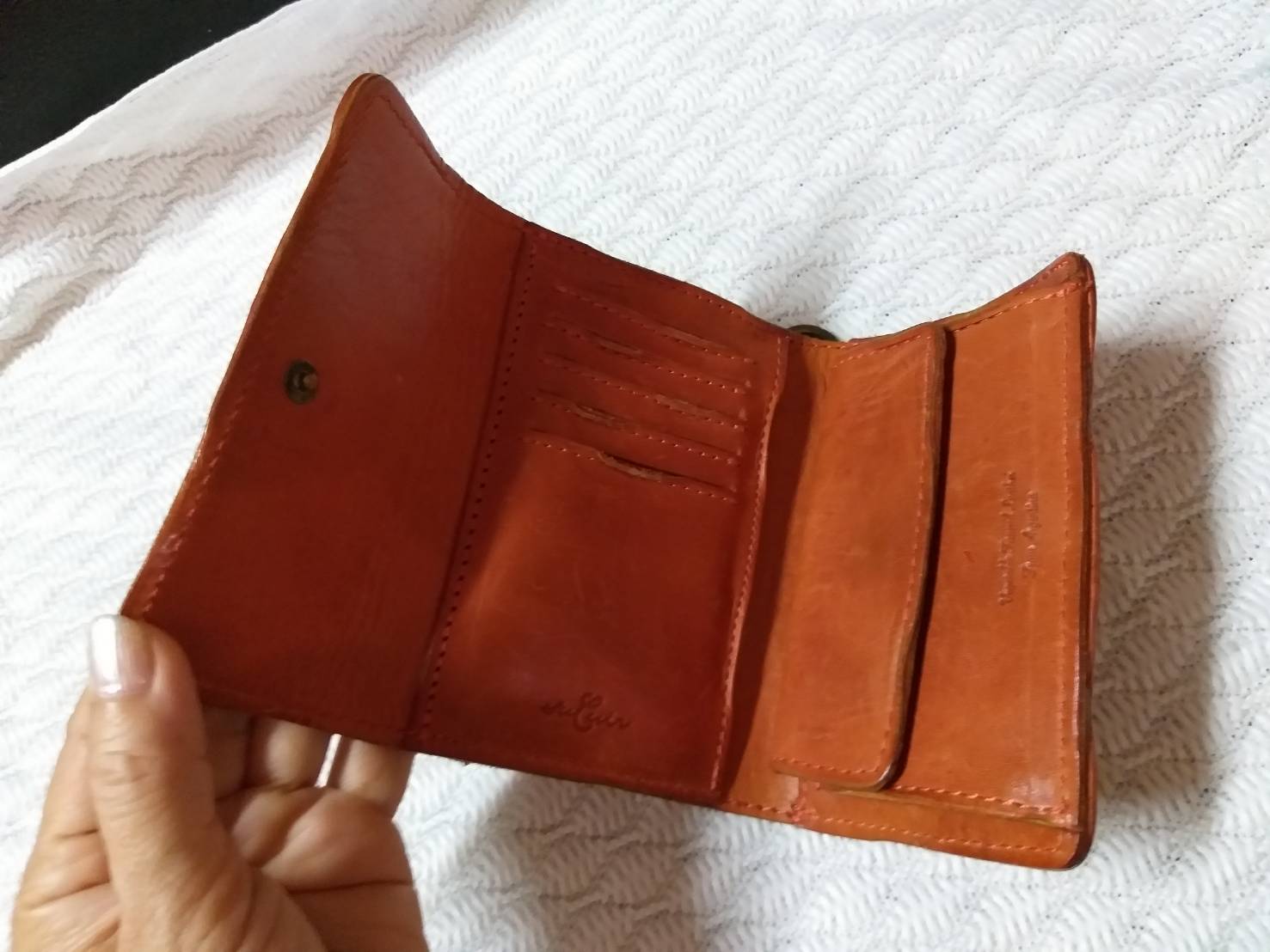 กระเป๋าสตางค์ HATO HASI Vegetable Tanned Leather