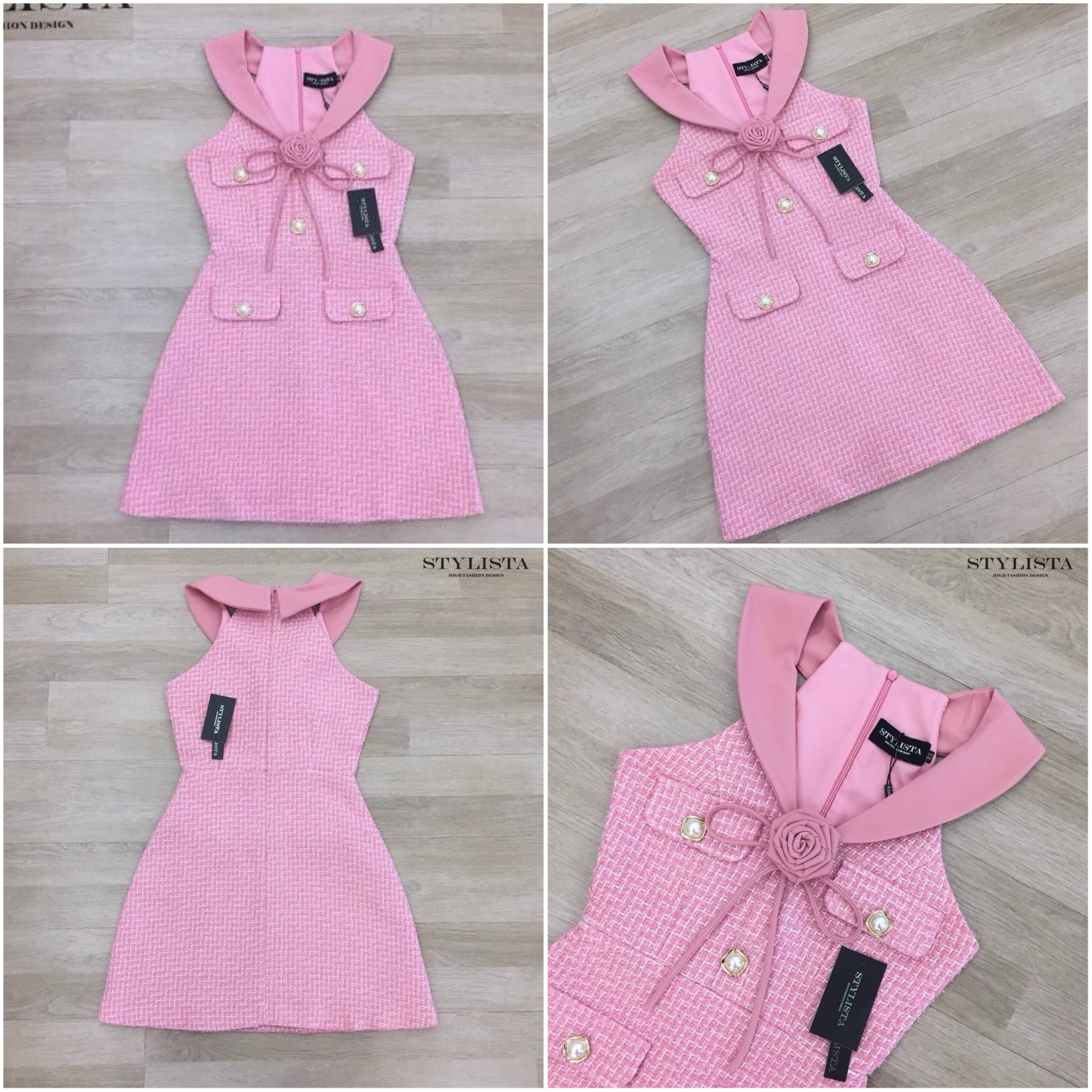 เดรสทรงพอดีตัว คอปกใส่สวยน่ารักมาก ต้องมีติดตู้ไว้เลย แพลตเทินดีงาม ใส่สวยเปะสุดๆ ใส่สบาย สินค้าคุณภาพ (พร้อมส่ง)