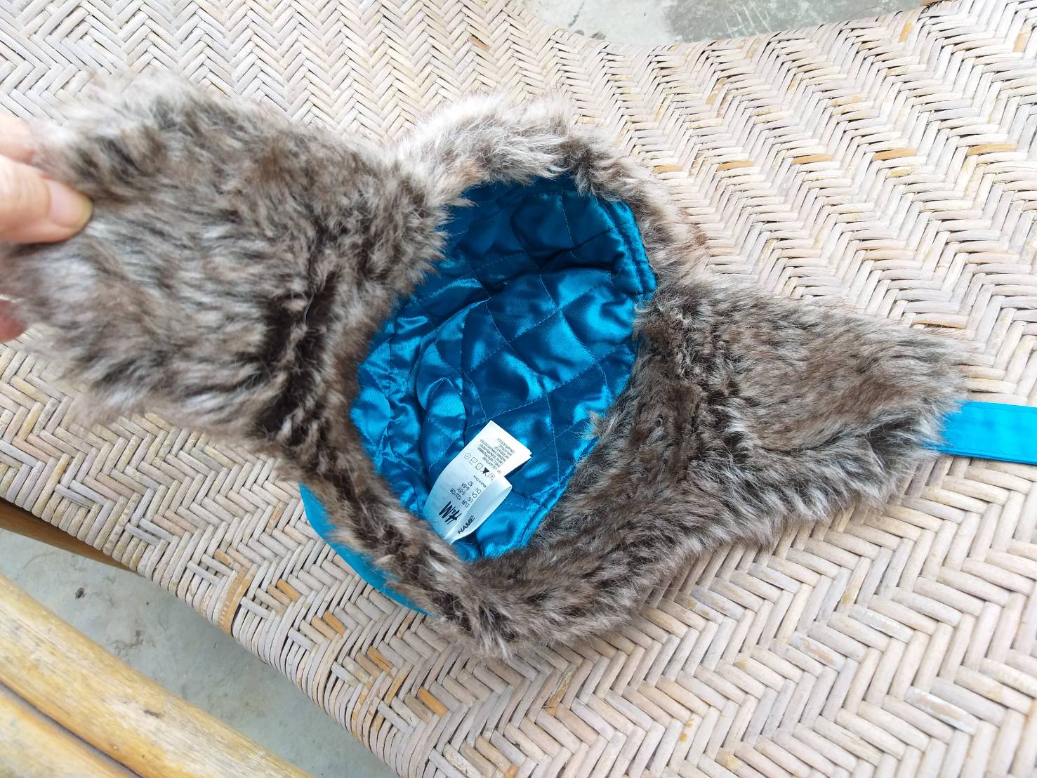 หมวกกันหนาวเด็ก H&M ผ้าร่มกันน้ำ เฟอร์ปิดหู