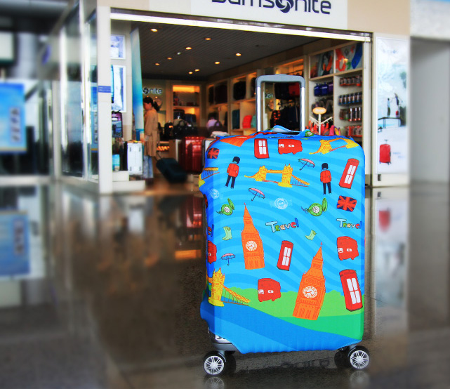 (ผ้ายืด พิมพ์ลาย ขนาด XL) ผ้าคลุมกระเป๋าเดินทาง ขนาด 29 - 32 นิ้ว มี 10 ลาย 10 แบบให้เลือก