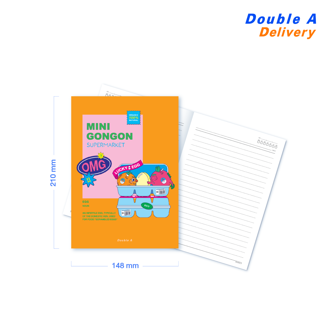 สมุดมุงหลังคา A5 80 แกรม 24 แผ่น ลาย Gon Gon 1 เล่ม (คละแบบ)