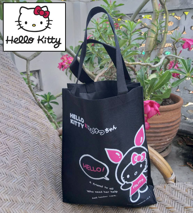 กระเป๋าหิ้ว ถุงผ้า Hello Kitty ลิขสิทธิ์แท้ (ของใหม่)