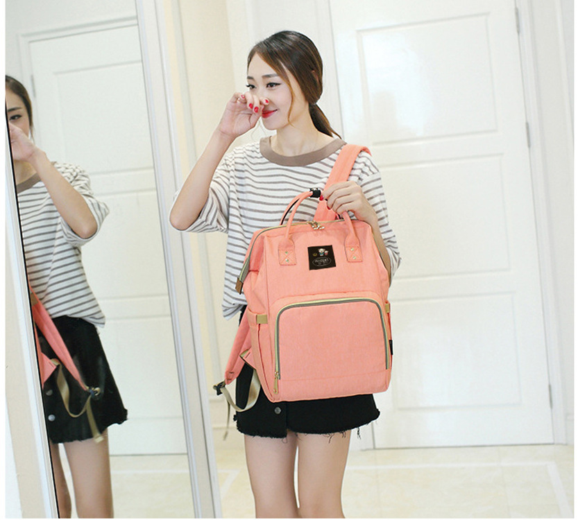 กระเป๋าคุณแม่ แบบเป้สะพายหลัง เก็บสัมภาระลูกน้อย ใบใหญ่กว่า!! ช่องเก็บของเยอะ