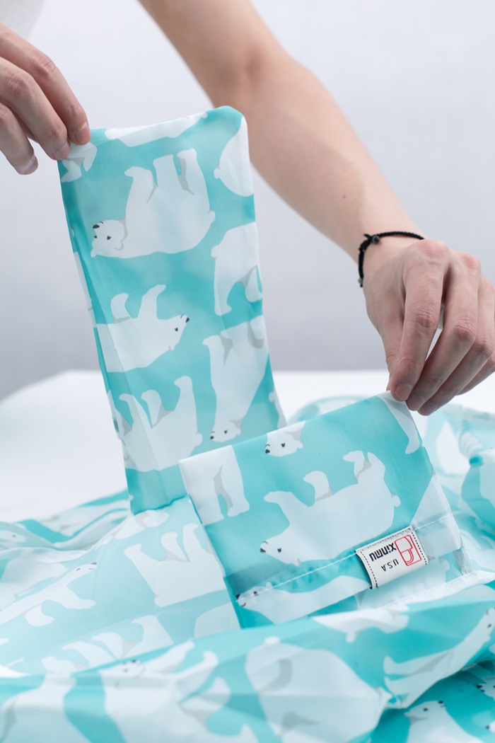 กระเป๋าช้อปปิ้งพับได้ ขนาดพกพา ผลิตจากโพลีเอสเตอร์ ทนทาน น้ำหนักเบา ซักเครื่องได้ (Reusable Grocery Bags, Grocery Tote Foldable, Ripstop Polyester Reusable Shopping Bags, Washable, Durable and Lightweight)