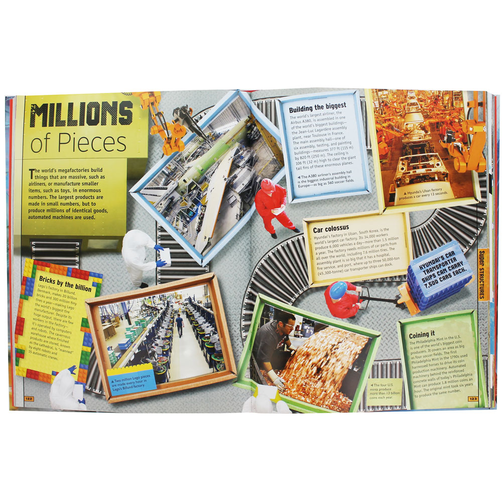 Discover The MEGA WORLD : 3000 facts about everything ENORMOUS หนังสือรวมความรู้เกี่ยวกับสิ่งมหึมา