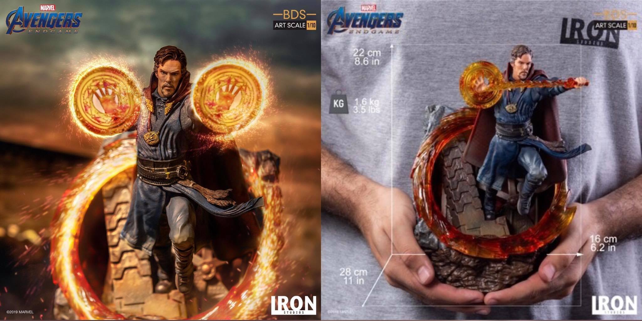 พร้อมส่ง Doctor Strange: Avengers Endgame BDS 1/10Scale by Iron Studios
