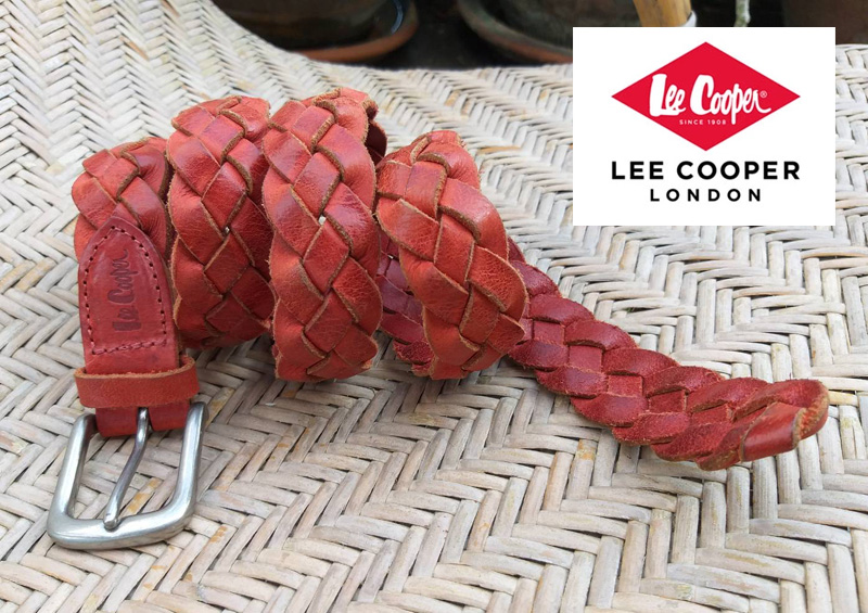 เข็มขัดชาย หนังแท้สานขัด LEE COOPER