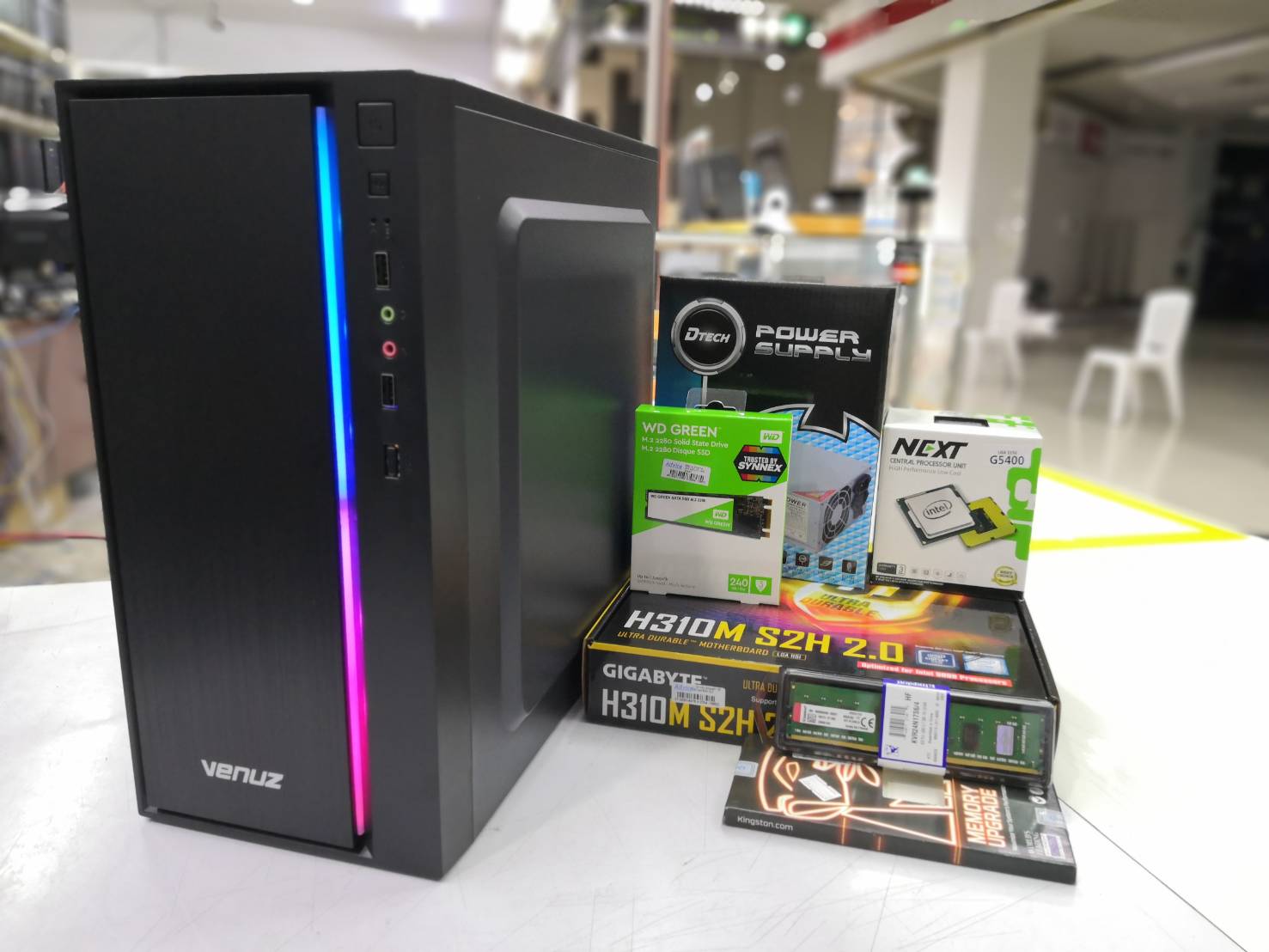 คอมของใหม่ ทำงานออฟฟิศ G5400 Ram4Gb SSD 240GB