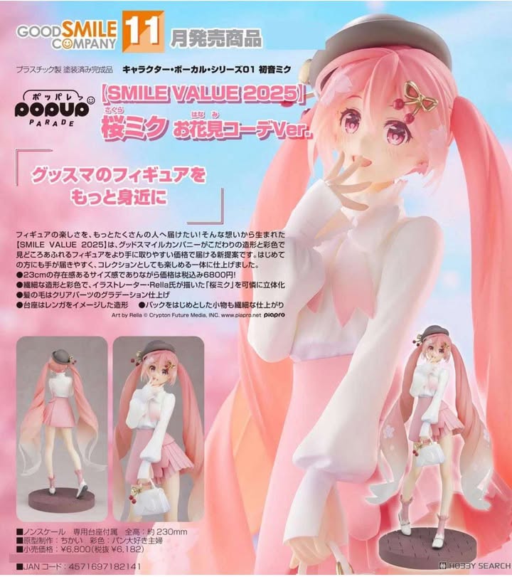 [เปิดจอง] POP UP PARADE Sakura Miku: Hanami Outfit Ver.