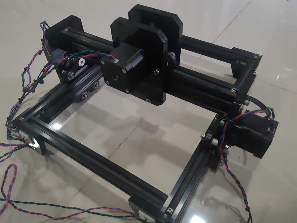 โครงเครื่อง mini cnc 2 แกน