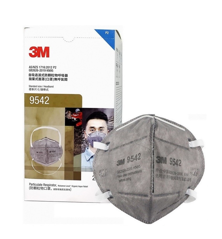 3M รุ่น 9542 (P2) หน้ากากป้องกันฝุ่นและไอระเหยสารเคมี,สายคล้องหัว