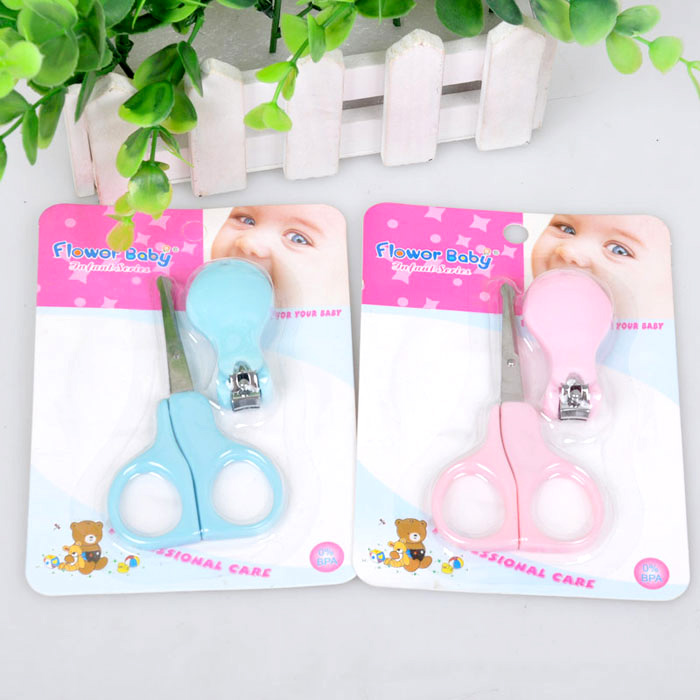 กรรไกรตัดเล็บเด็ก กรรไกรตัดเล็บทารก กรรไกรตัดเล็บเด็กอ่อน Flower Baby 2 Step (วัย 0-12 เดือน +1 ขวบขึ้นไป)
