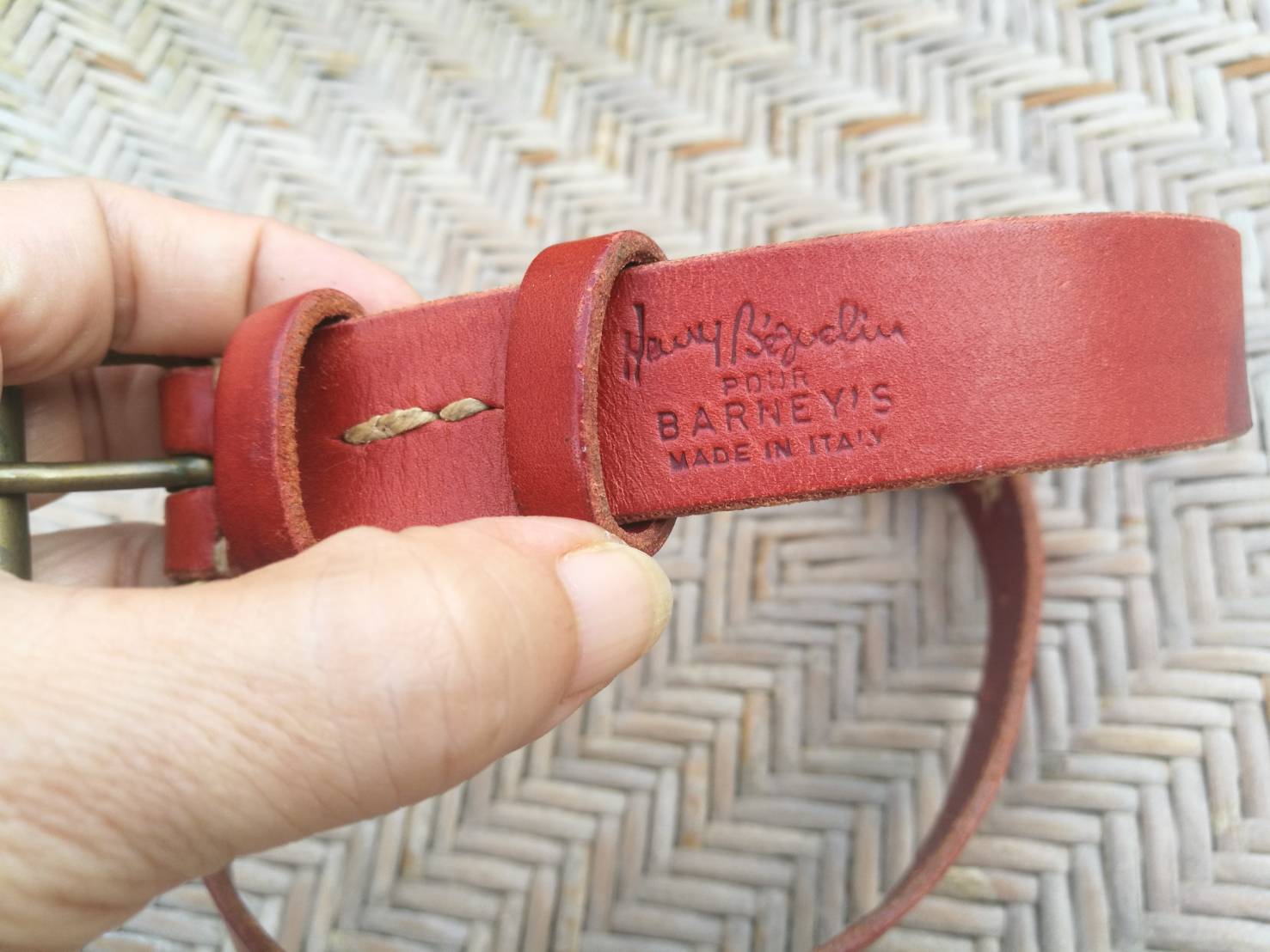 เข็มขัดเด็ก หนังแท้ Made in ITALY