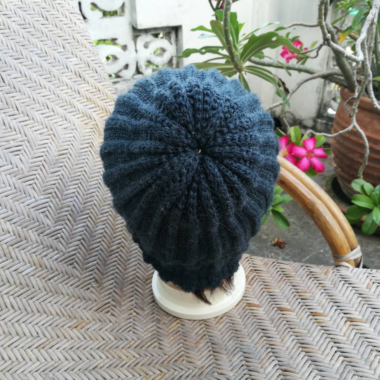 หมวกไหมพรมขนสัตว์หนาทบ 2 ชั้น อุ่นมากกก