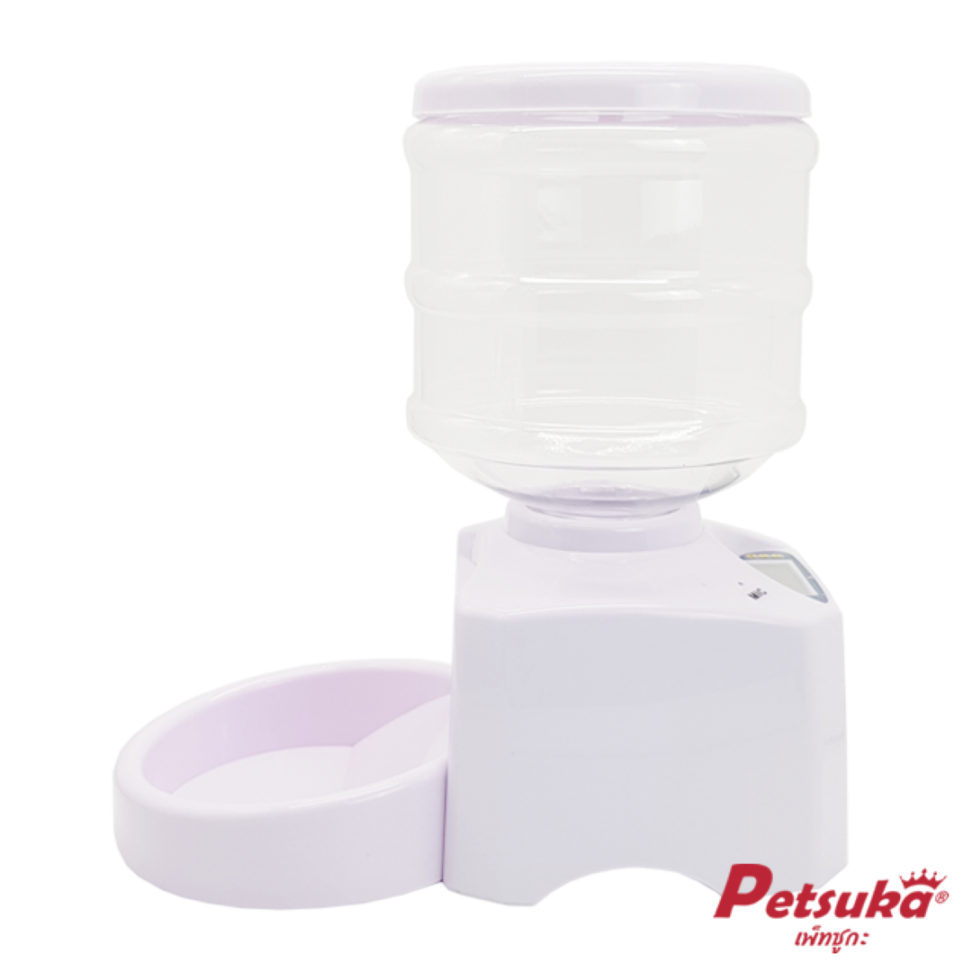 เครื่องให้อาหารสัตว์เลี้ยงอัตโนมัติ Petsuka แบบตั้งเวลา ขนาด 4 ลิตร