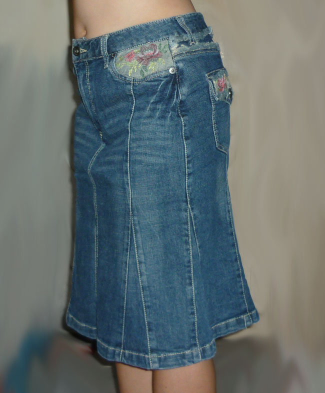 กระโปรงยีนส์ทรงหางปลา สวยมาก 29-35-21