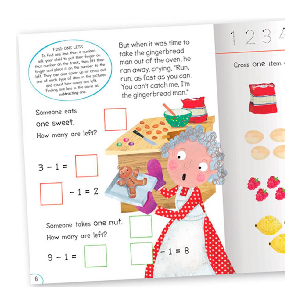 Miles Kelly : Get Set Go Numbers Age 4-6 : Classic Fairly Tales 4 Books Collection : เซตหนังสือเสริมสร้างความเข้าใจเกี่ยวกับตัวเลขผ่านนิทาน 3 เล่ม Gingerbread Man, Elves, Jack, 3 Billy Goats