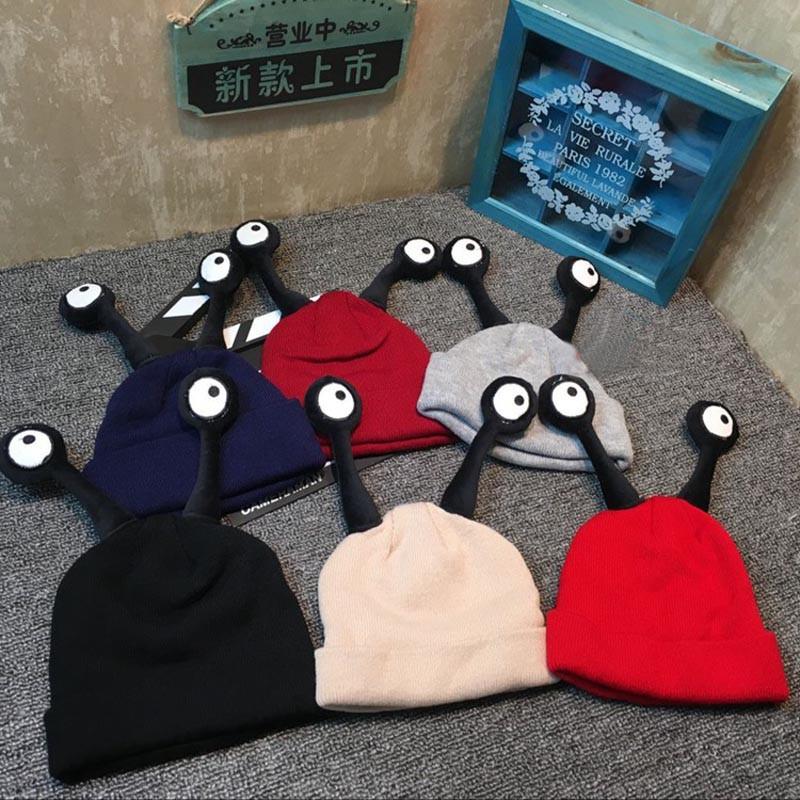 หมวกกันหนาวเด็ก ตาแมลงยื่น น่ารักแสนกวน สำหรับเด็กวัย 1-4 ปี