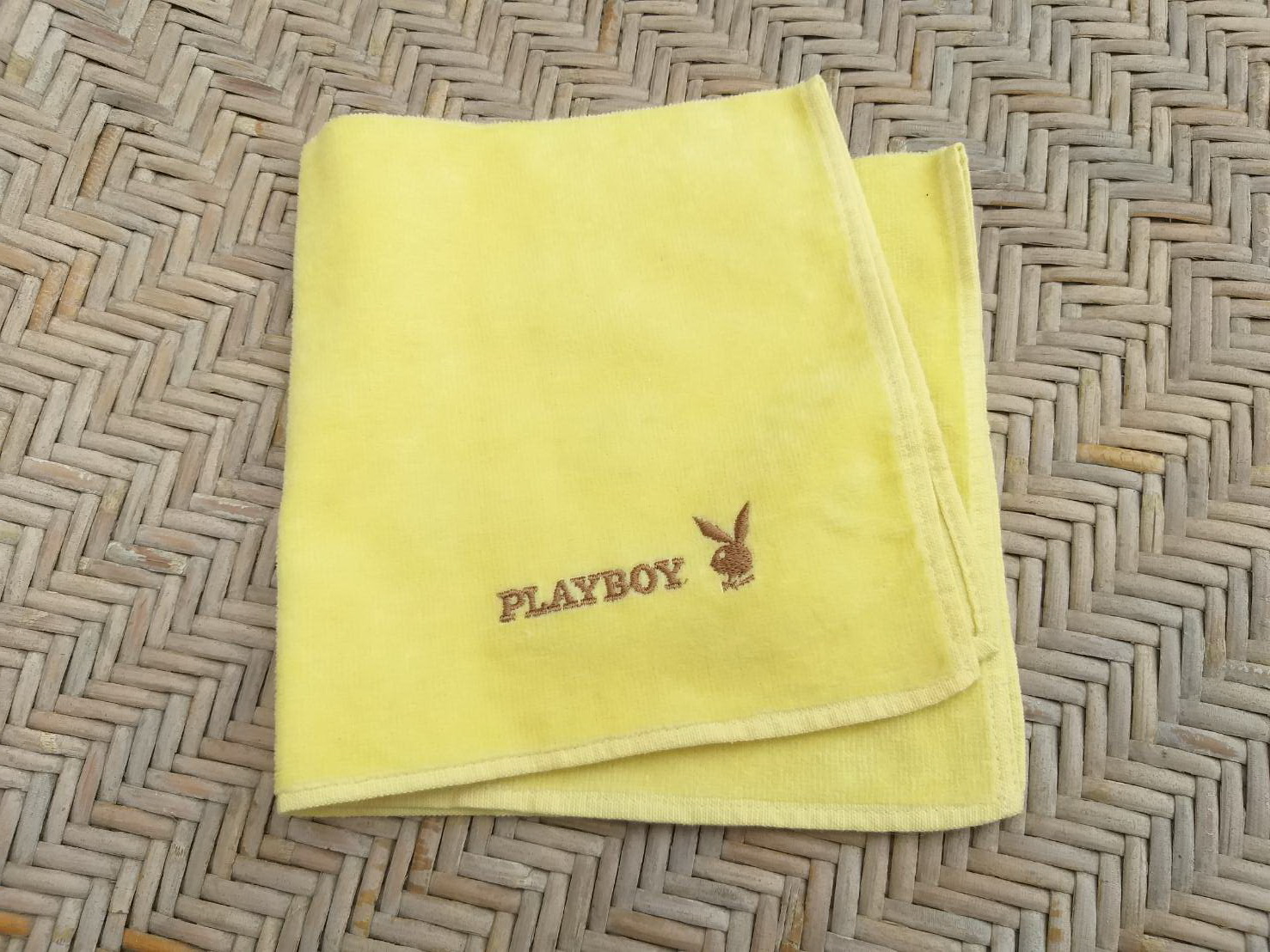 ผ้าขนหนูเช็ดหน้าแบรนด์เนม PLAYBOY