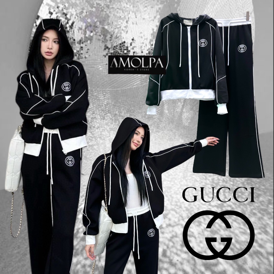 SET GG งาน hiend ผ้าอย่างเทพ 1:1 พรีเมียม ทุกอย่างปั้ม VVIP เก็บทุกสียังไม่ผิดหวัง ฉ่ำ ทำถึง ปังชนช๊อป สวยจี๊ดเนื้อผ้าดีม๊าก ผ้าใส่สบายมาก ห้ามพลาดเลยนะคะ ใส่สบายสุดๆ ใส่สบาย : สินค้าคุณภาพ (พร้อมส่ง)