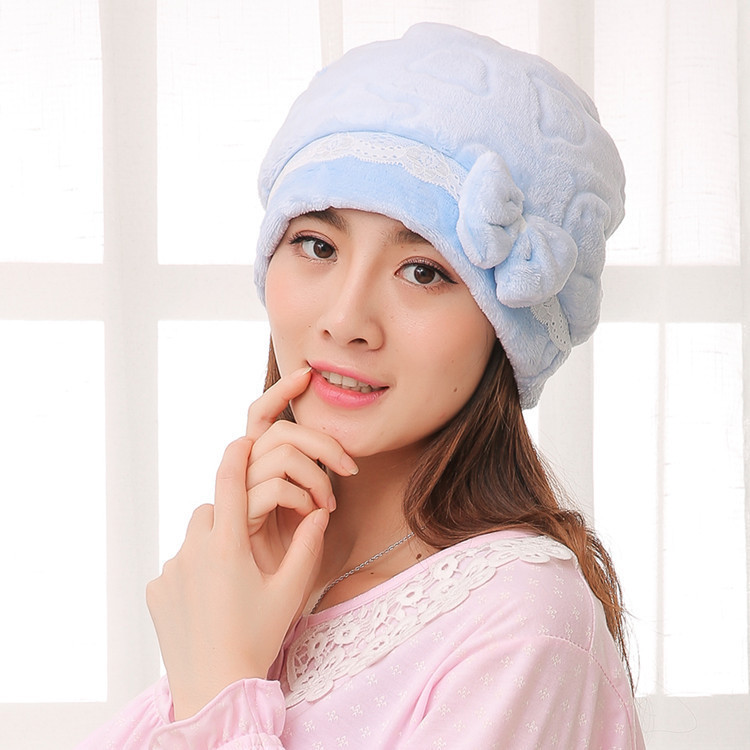 หมวกคุณแม่อยู่เดือน ผ้าขนหนูนุ่มนิ่ม สไตล์เกาหลี