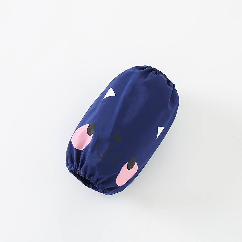 Set ผ้ากันเปื้อนทำอาหารเด็ก +ปลอกแขน NanaBaby ผ้า Oxford กันน้ำ การ์ตูนน่ารัก สำหรับเด็กวัย 2-10 ปี