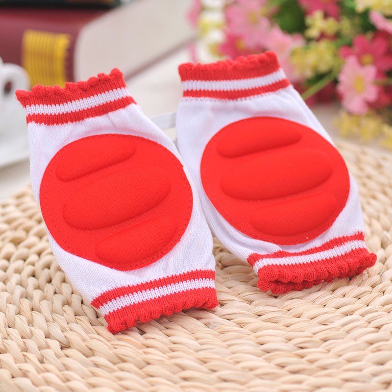 สนับเข่าเด็กเล็ก หัดเดิน-หัดคลาน บุฟองน้ำกันกระแทกหัวเข่า Baby Knee Protection Pad