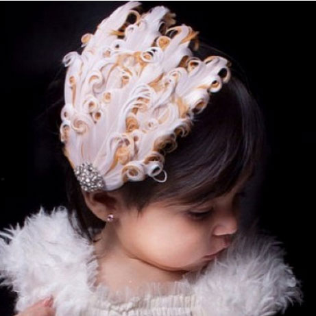 ผ้าคาดผมเด็กขนนก Princress สำหรับเด็กวัย 3 เดือน - 3 ปี