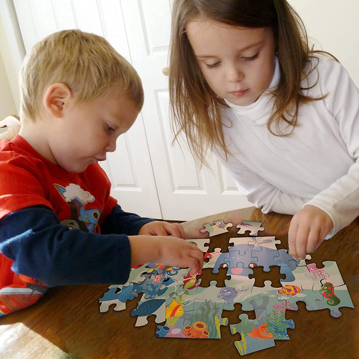 จิ๊กซอว์ชิ้นใหญ่ 35 ชิ้น จิ๊กซอว์เด็กเล็ก Jigsaw ขนาดใหญ่ จิ๊กซอว์เด็กอนุบาล Jumbo Floor Puzzle