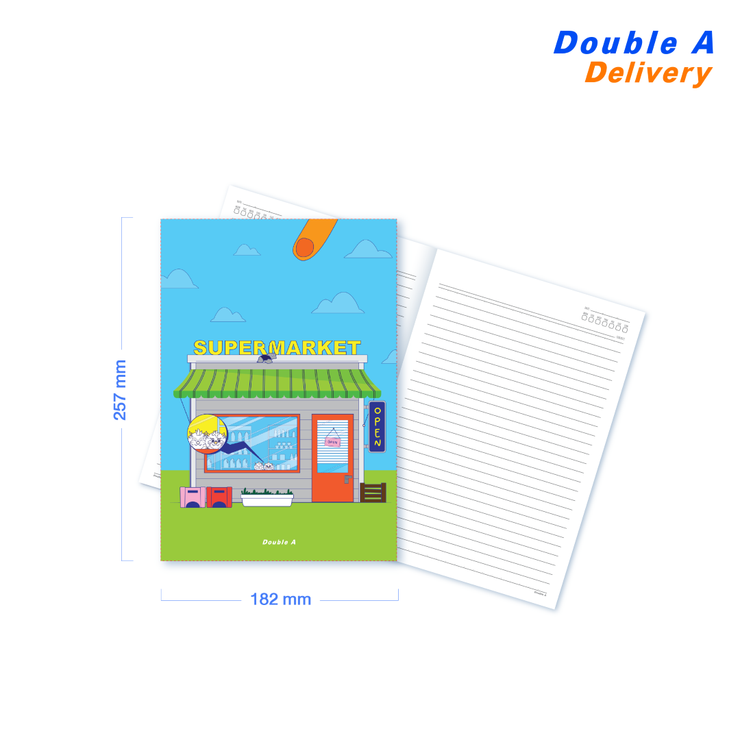 สมุดมุงหลังคา B5 80 แกรม 24 แผ่น ลาย Gon Gon 1 เล่ม (คละแบบ)