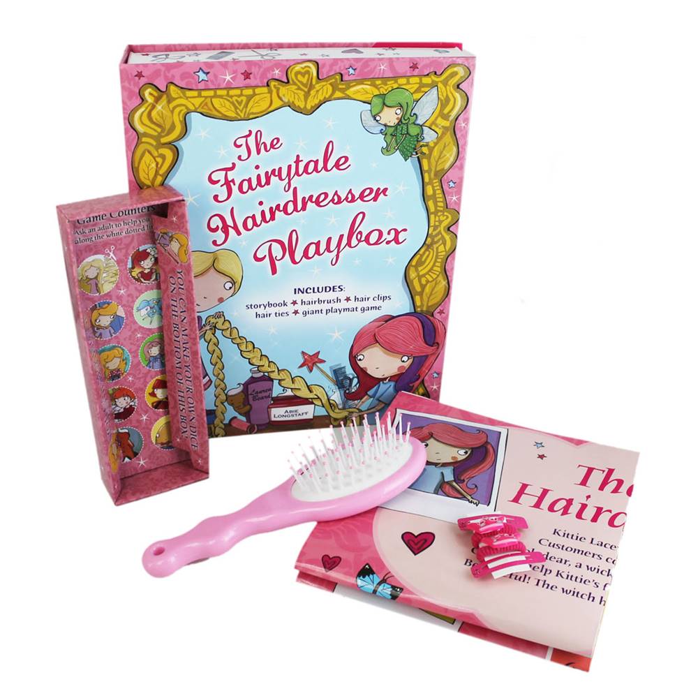 The Fairytale Hairdresser Playbox นิทานภาพ และเซตเล่นแต่งผมนางฟ้า สำหรับสาวน้อย หนังสือ หวีแปรง กิ๊บแต่งผม