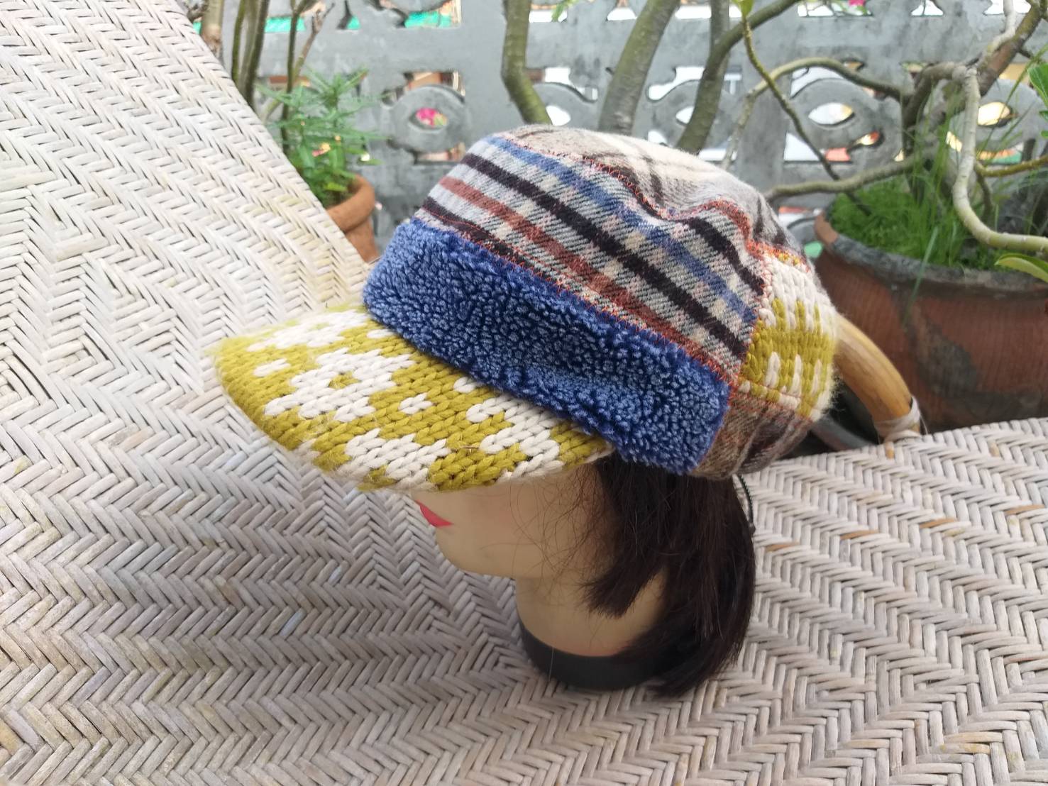หมวกแก๊ปไหมพรม grace hats สวยและอุ่นมาก