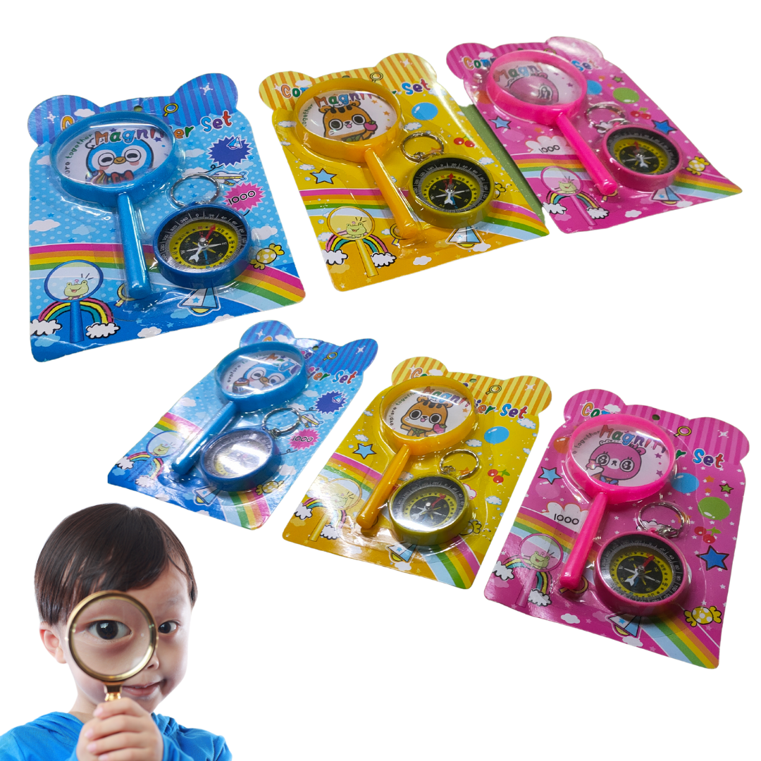 แว่นขยายเด็กเล่น ของเล่นวิทยาศาสตร์ ชุดสำรวจธรรมชาติรอบตัว