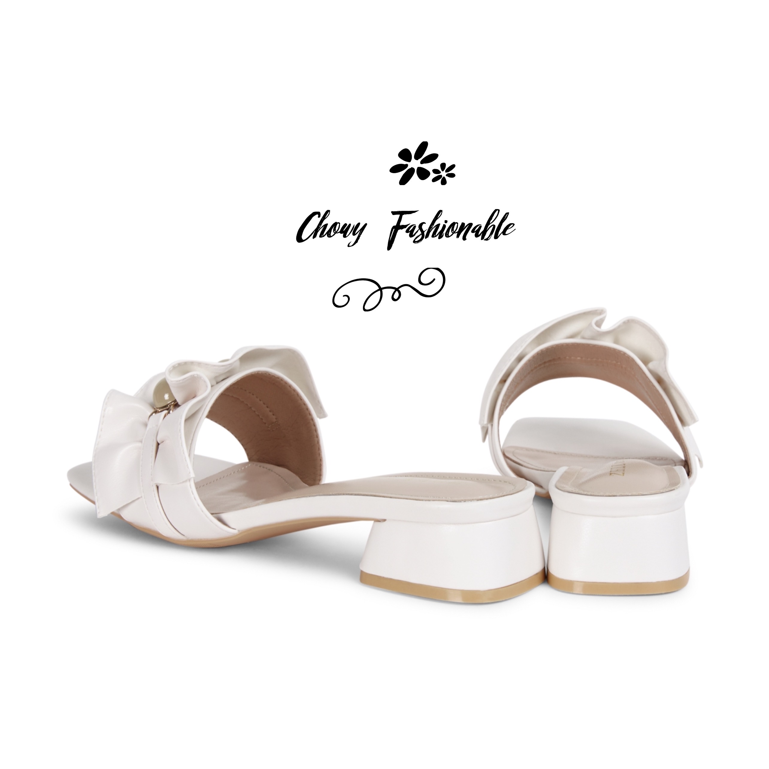 รองเท้าไซส์ใหญ่ 41-43 แตะไซส์ใหญ่ แตะสวมไซส์ใหญ่ สีครีม KR1121