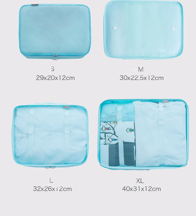 Travel Season กระเป๋าจัดระเบียบเดินทาง 8 ชิ้น สุดคุ้ม จัดกระเป๋าเดินทาง ท่องเที่ยว ใส่เสื้อผ้า ชุดชั้นใน รองเท้า พกพาสะดวก มีให้เลือกถึง 11 ลายสวยงาม