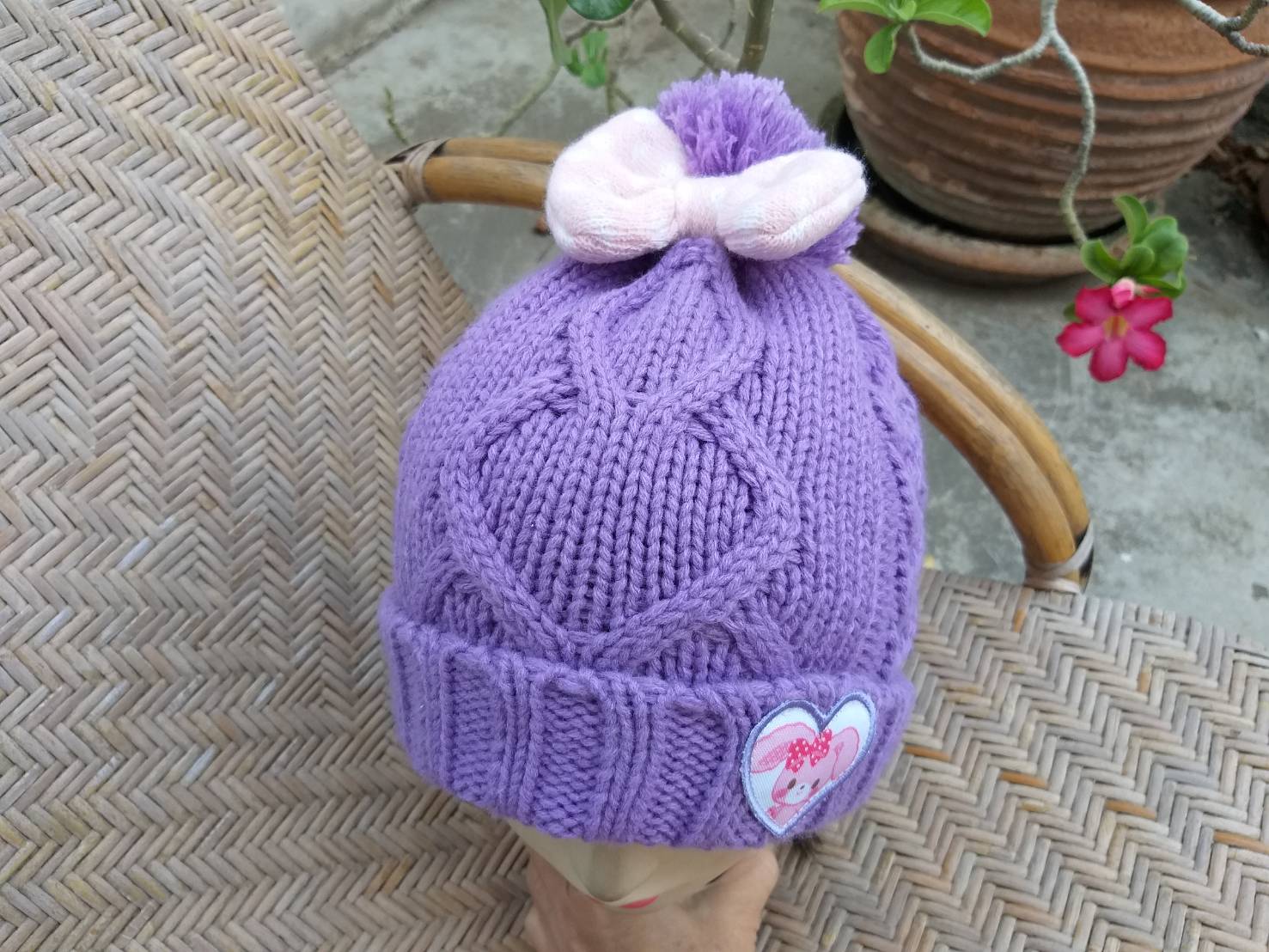 หมวกไหมพรมหนานุ่ม Bonbonribbon ลิขสิทธิ์แท้