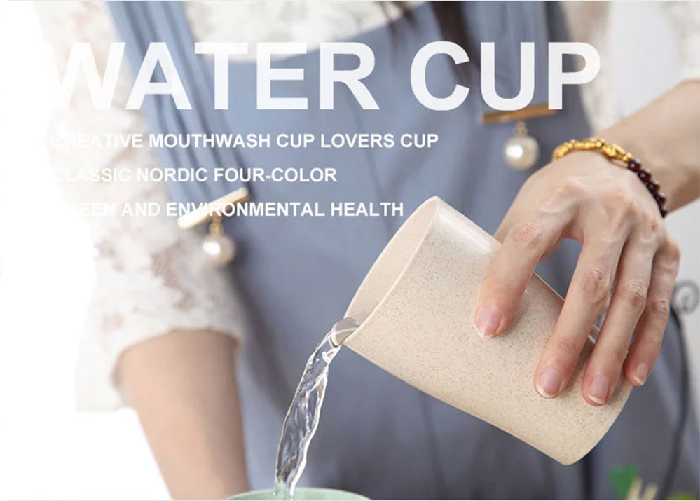 แก้วน้ำเด็ก แก้วน้ำจากฟางข้าวสาลี BPA-Free ปลอดสารพิษ เป็นมิตรต่อสิ่งแวดล้อม