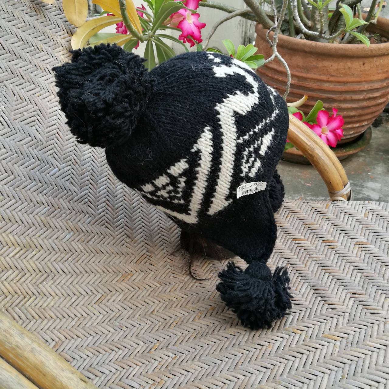 หมวกไหมพรมขนสัตว์บุฟลีซ MOSHIKI อุ่นติดลบ /ของใหม่/