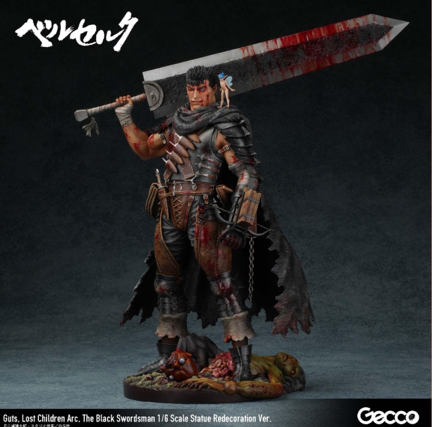 [เปิดจอง] Berserk Guts, Lost Children Arc, The Black Swordsman 16 Scale Statue Redecoration Ver มัดจำ4000บาท