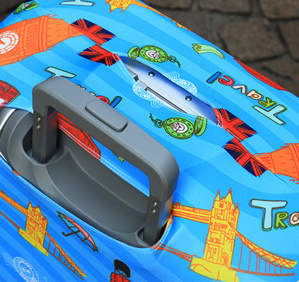 (ผ้ายืด พิมพ์ลาย ขนาด XL) ผ้าคลุมกระเป๋าเดินทาง ขนาด 29 - 32 นิ้ว มี 10 ลาย 10 แบบให้เลือก