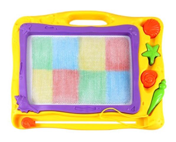 กระดานวาดภาพแม่เหล็กเขียนลบ 4 สี มีตัวปั๊ม Colour Magnetic Drawing Board