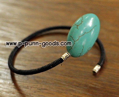 กำไลพันเชือกเทียน หินเทอร์ควอยส์