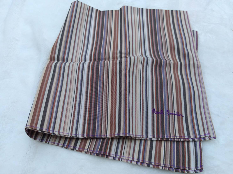 ผ้าเช็ดหน้าแบรนด์เนม Paul Smith Made in JAPAN