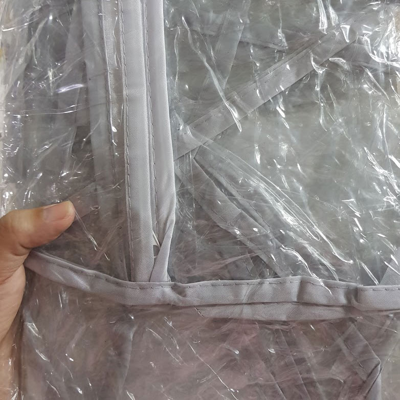 ผ้าคลุมรถเข็นเด็ก ที่คลุมรถเข็นเด็ก กันน้ำ กันฝน กันลมหนาว NanaBaby อย่างดี มีซิปเปิดด้านหน้าและเทปตีนตุ๊กแกด้านหลัง