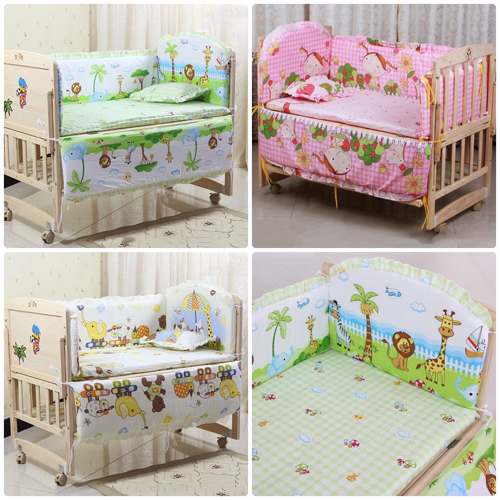 (ส่งฟรี) NanaBaby เครื่องนอนทารก เครื่องนอนเด็ก ชุดเครื่องนอนในเปลเด็ก หมอน+เบาะรองนอน+กันกระแทกโดยรอบ (ไม่รวมเปลไม้)