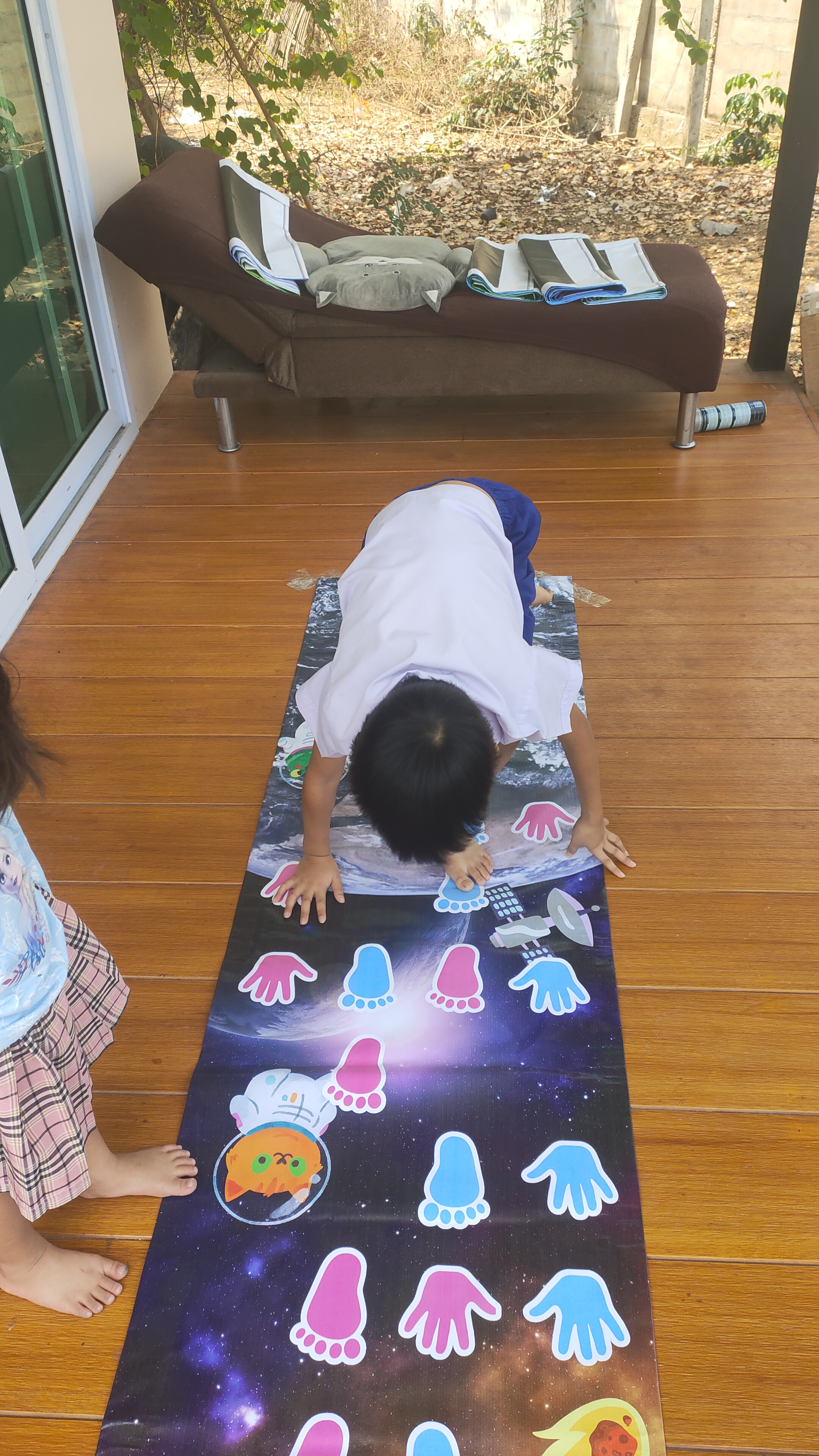 แผ่นกระโดดมือเท้า แผ่นเกมส์กระโดดเด็ก Jump Game เสริมพัฒนาการเคลื่อนไหวร่ายกาย