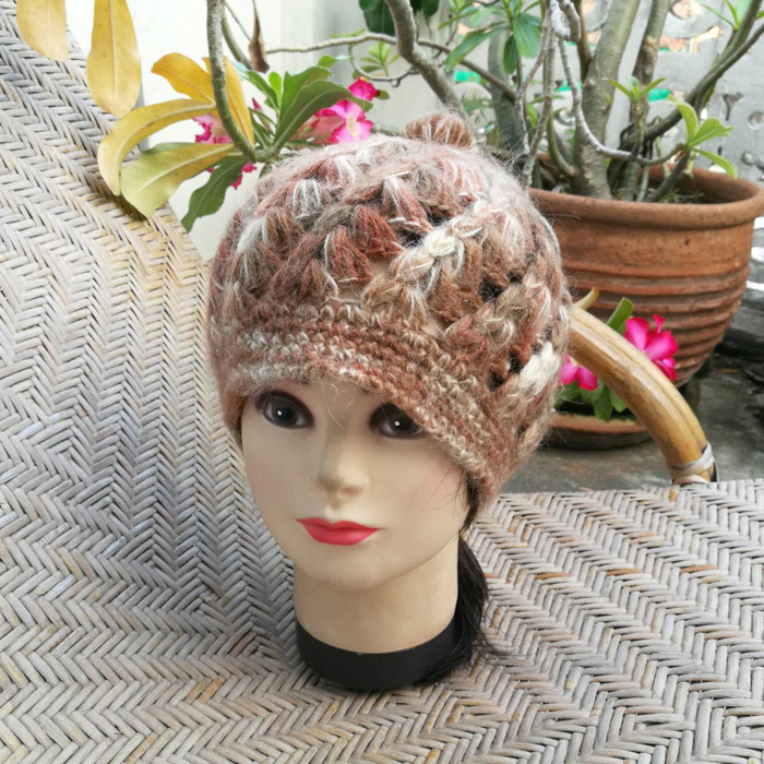 หมวกไหมพรมขนสัตว์ สวยมากก /ของใหม่/